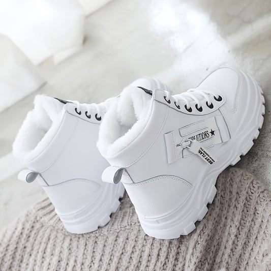 fachgo | Women’s Fleece-Lined Winter Ankle Boots