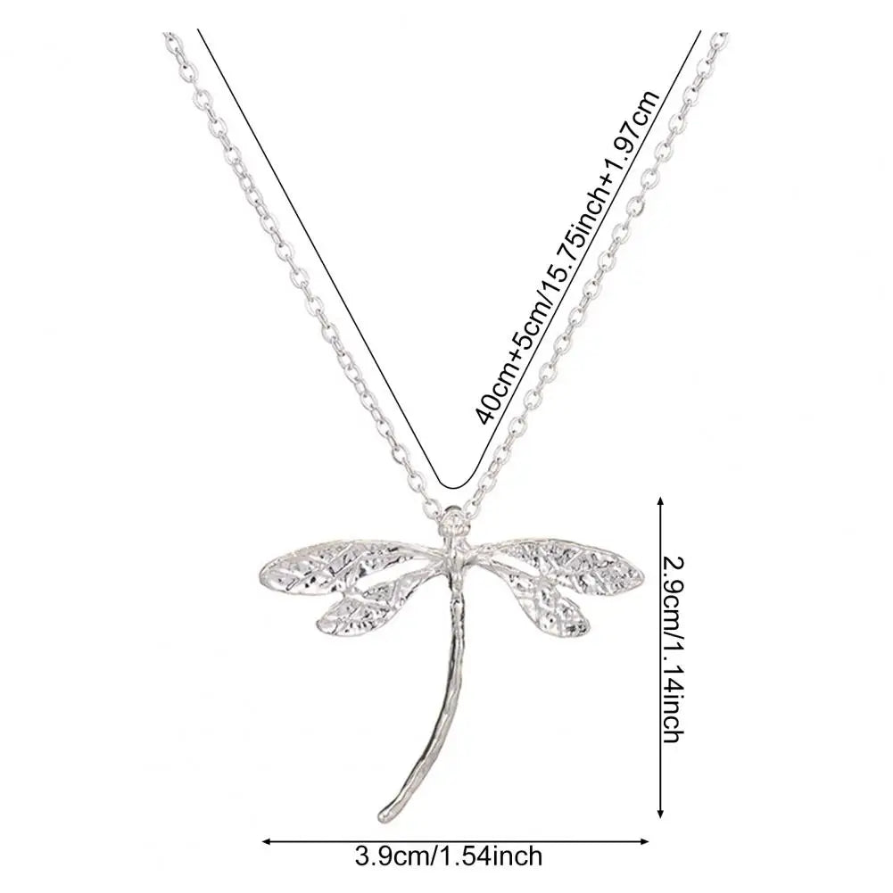 fachgo | Dragonfly Pendant Chain Necklace for Women
