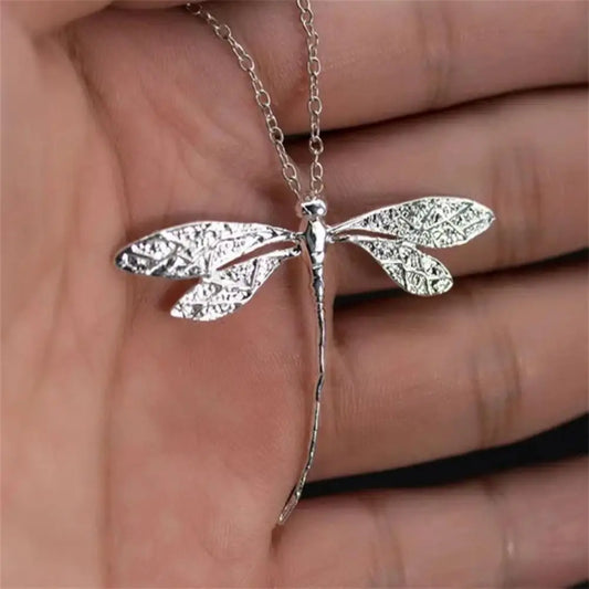 fachgo | Dragonfly Pendant Chain Necklace for Women