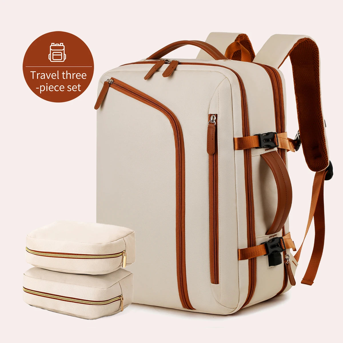 fachgo | Backpack Unisex New Simple Business Computer Backpack Outdoor Large Capacity Travel Bag Student School Bag Boys