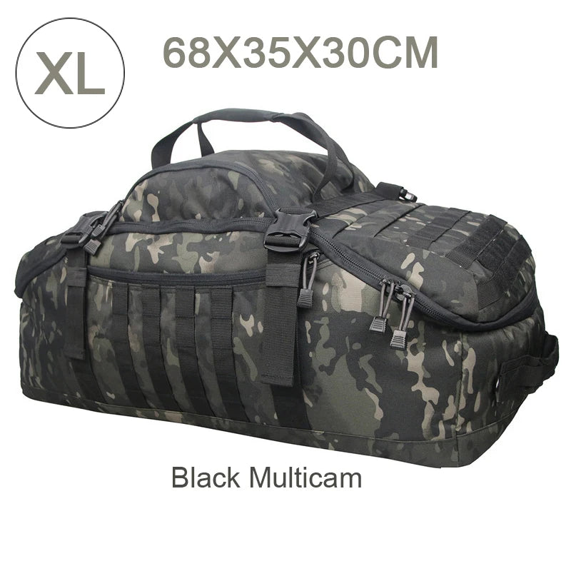 fachgo | LQARMY 30L 50L 80L Outdoor Mountaineering Bag Molle Tactical Backpack Large Duffel Bag Hiking Camping Travel Bags