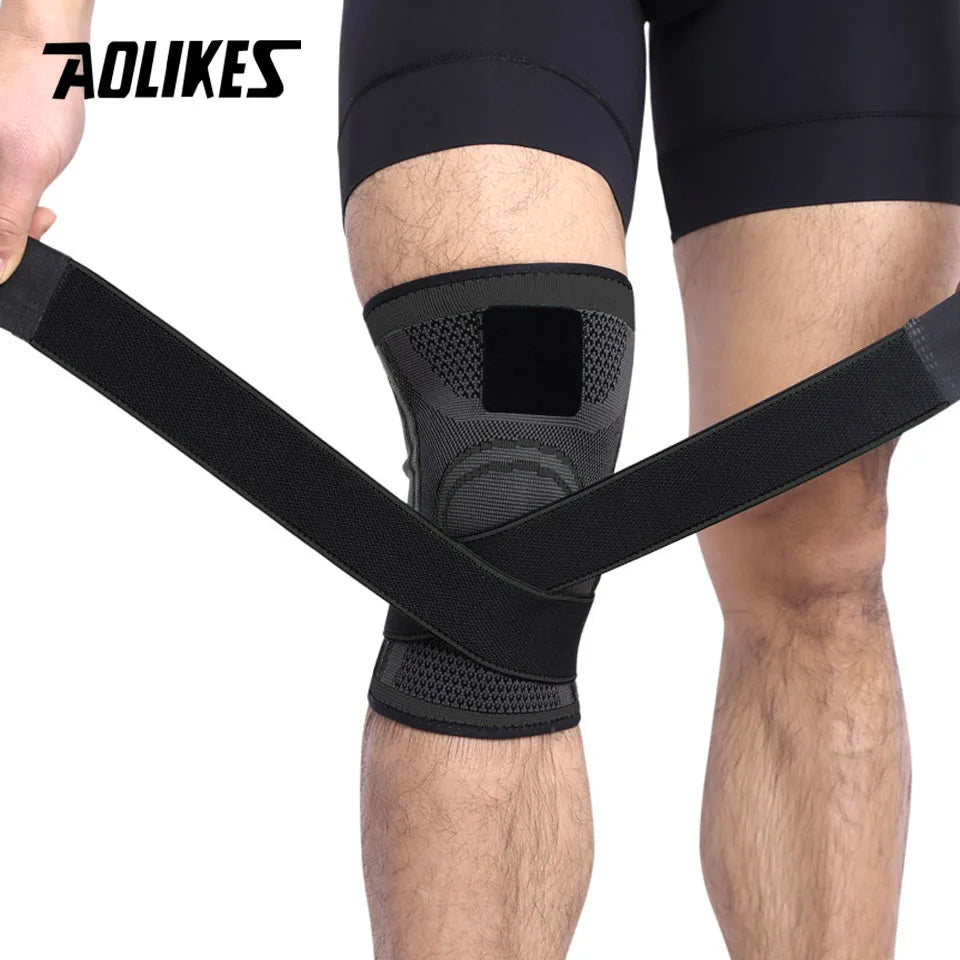 fachgo | AOLIKES 1PCS Knee Brace Knee Sleeve Support For Men And Women Knee Pads For Running, Hiking Meniscus Tear Arthritis Joint