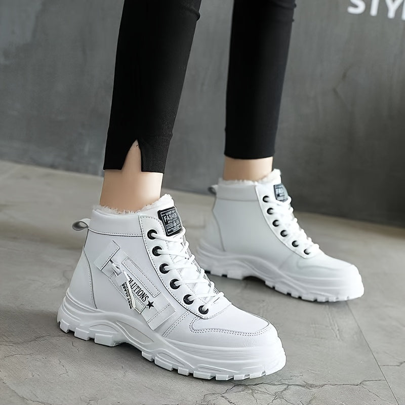 fachgo | Women’s Fleece-Lined Winter Ankle Boots