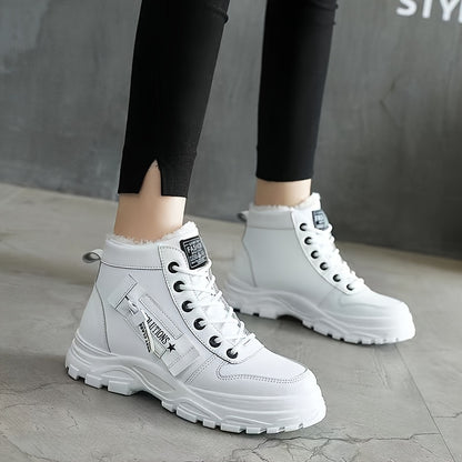 fachgo | Women’s Fleece-Lined Winter Ankle Boots