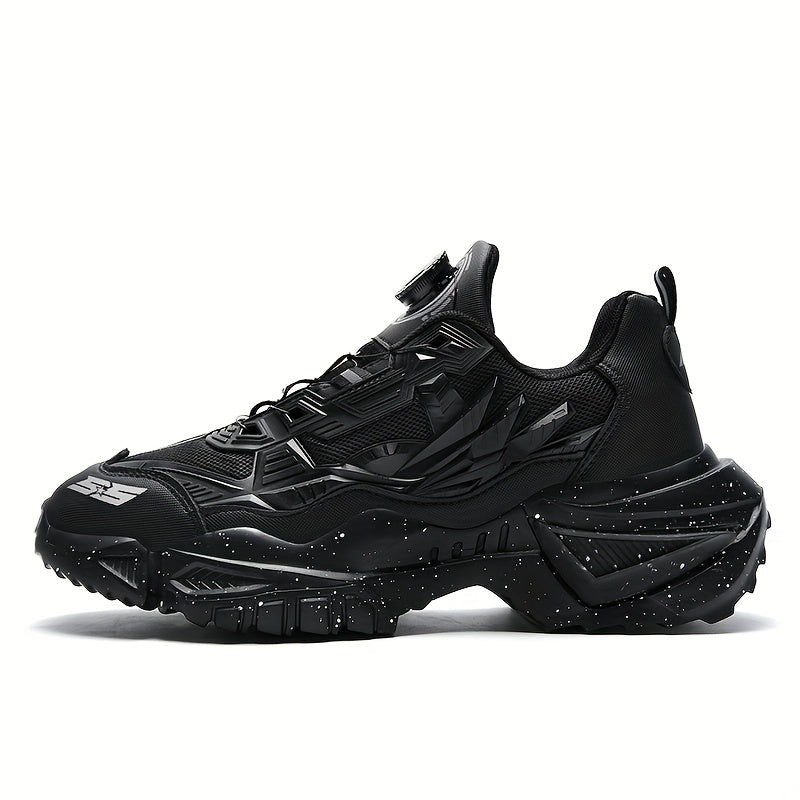 fachgo | Men'S Breathable Running Shoes - Lightweight Sneakers with Cushioned TPU Sole, Lace-Up Closure, Non-Slip Rubber Outsole - All-Season Gym, Jogging, Gym Footwear, Striped Design, Comfortable Fit, Fitness Enthusiasts