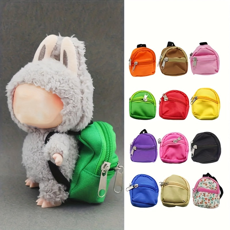 fachgo | [LABUBU Mini Doll Bag] LABUBU Mini Doll Bag | 30CM 1/6 BJD Backpack | Doll House Decoration Toy Accessories Gift for Halloween Christmas