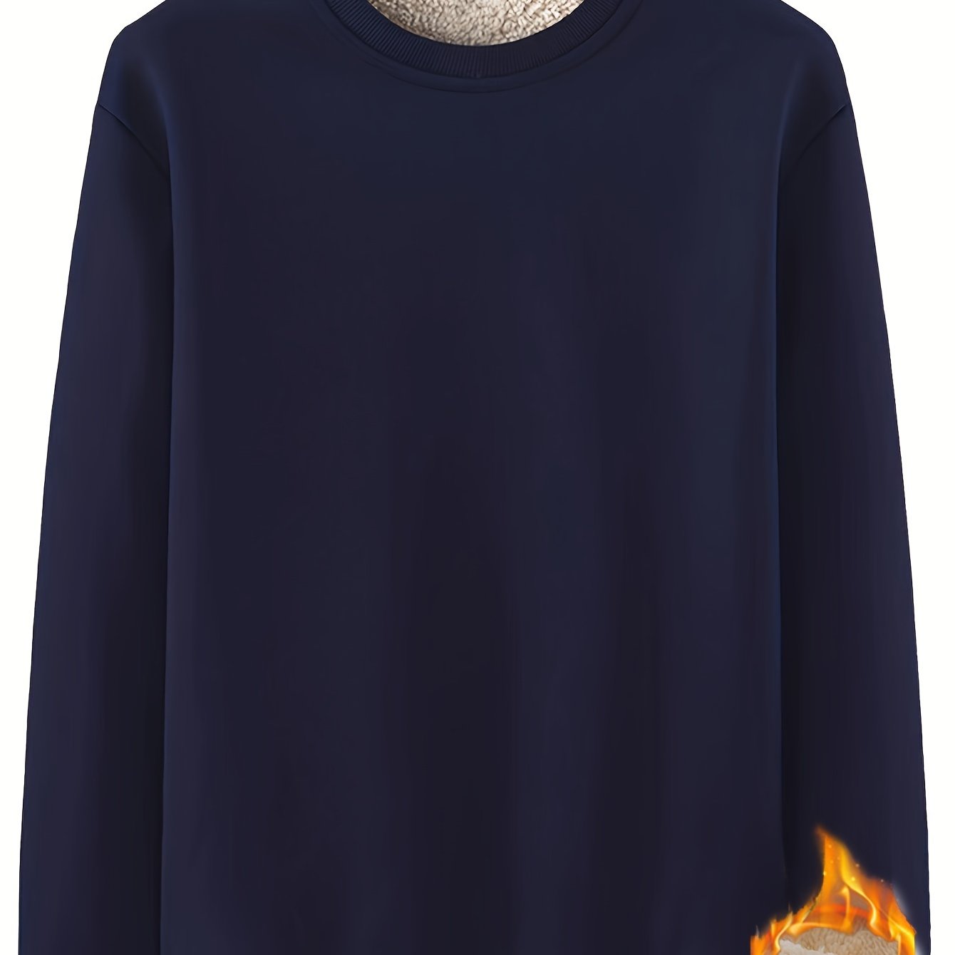 fachgo | New Men's Casual Fashionable Solid Color Crew Neck Sweatshirts For Autumn And Winter