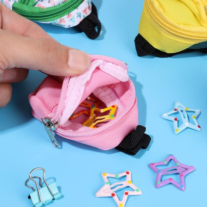 fachgo | [LABUBU Mini Doll Bag] LABUBU Mini Doll Bag | 30CM 1/6 BJD Backpack | Doll House Decoration Toy Accessories Gift for Halloween Christmas