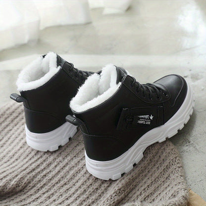 fachgo | Women’s Fleece-Lined Winter Ankle Boots