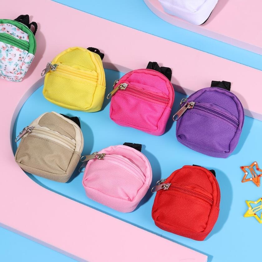 fachgo | [LABUBU Mini Doll Bag] LABUBU Mini Doll Bag | 30CM 1/6 BJD Backpack | Doll House Decoration Toy Accessories Gift for Halloween Christmas