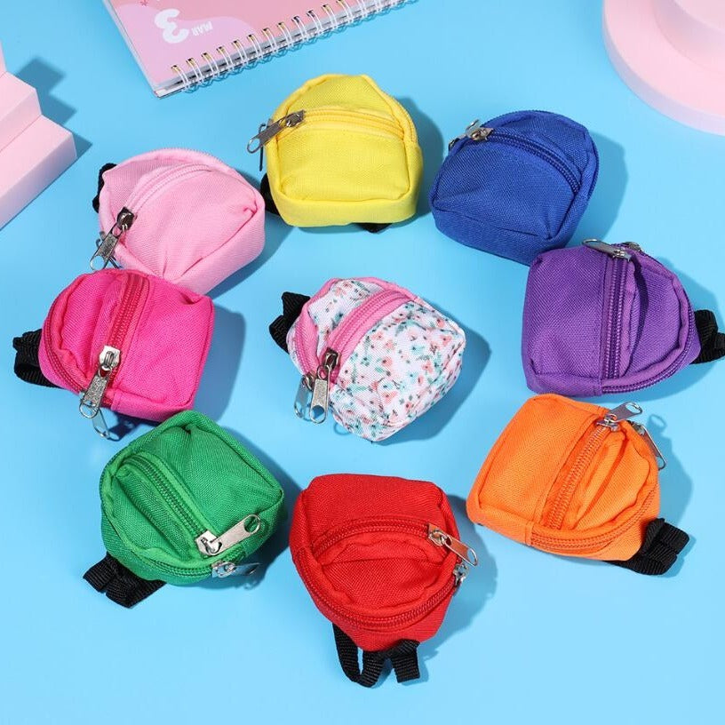 fachgo | [LABUBU Mini Doll Bag] LABUBU Mini Doll Bag | 30CM 1/6 BJD Backpack | Doll House Decoration Toy Accessories Gift for Halloween Christmas