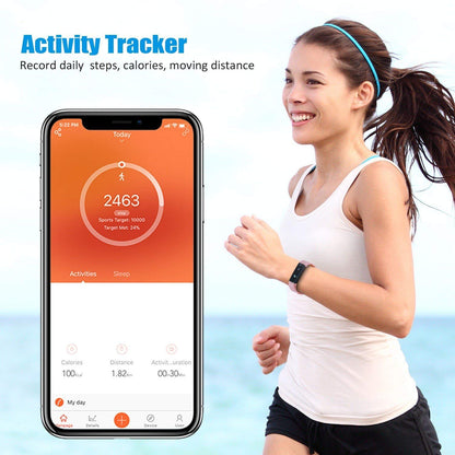 fachgo | SmartFit Slim Activity Tracker And Monitor Smart Watch With FREE Extra