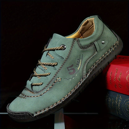 fachgo | Men's Handmade Stitching Casual Shoes Flats Outdoor Walking Sneakers