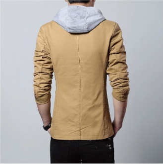 fachgo | Mens Street Style Hooded Blazer