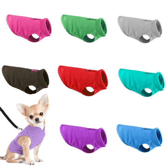 fachgo | Winter Soft Fleece Pet Dog Clothes Puppy Clothing French Bulldog Coat Pug Costumes Jacket For Small