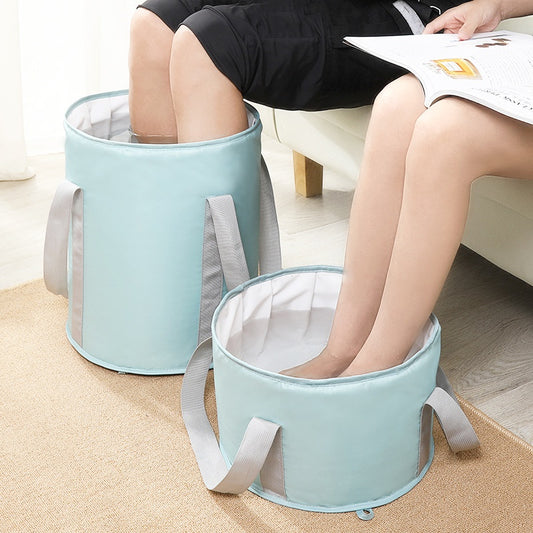 fachgo | Portable Foot Soaking Tub with Handle, Suitable for Fishing, Travel, and Camping, Insulated Foldable Foot Bath, Travel Foldable Foot Soaking Bag, Foot Soaking Tub, Portable Foot Soaking Tub