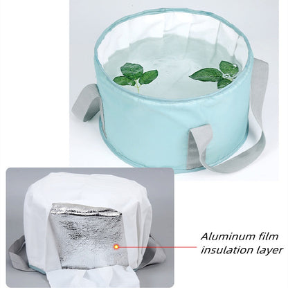 fachgo | Portable Foot Soaking Tub with Handle, Suitable for Fishing, Travel, and Camping, Insulated Foldable Foot Bath, Travel Foldable Foot Soaking Bag, Foot Soaking Tub, Portable Foot Soaking Tub