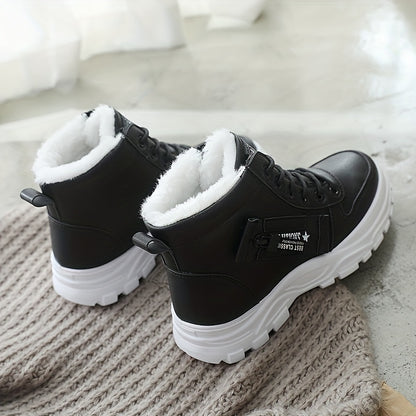 fachgo | Women’s Fleece-Lined Winter Ankle Boots