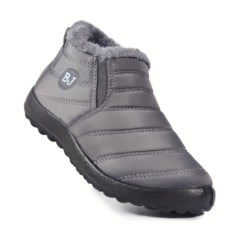 fachgo | Women Winter Boots Slip On Winter Shoes For Women Ankle Boots Female Snow Boots