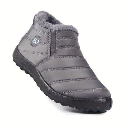 fachgo | Women Winter Boots Slip On Winter Shoes For Women Ankle Boots Female Snow Boots