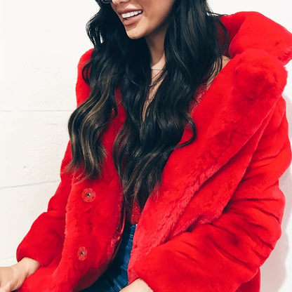 fachgo | Women’s Winter Plush Teddy Coat