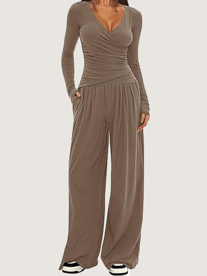 Long sleeved sportswear set for women's clothing