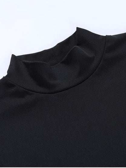 fachgo | 2022 New Sexy Tank Top Tie Long Dress with High Slit and Side Cutouts | High Neck Bodycon Style for Spring/Fall.