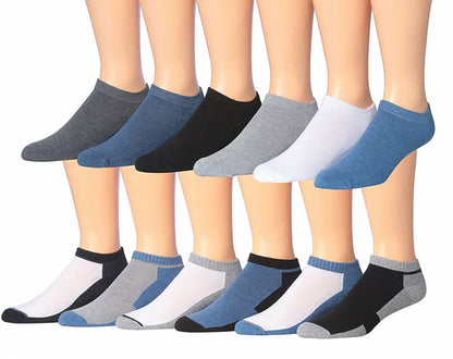 fachgo | James Fiallo Men's 12-Pairs Performance Low Cut Athletic Sport Socks
