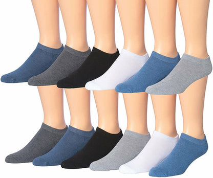 fachgo | James Fiallo Men's 12-Pairs Performance Low Cut Athletic Sport Socks