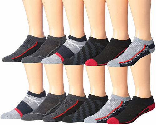 fachgo | James Fiallo Men's 12-Pairs Performance Low Cut Athletic Sport Socks