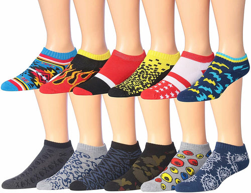 fachgo | James Fiallo Men's 12-Pairs Performance Low Cut Athletic Sport Socks