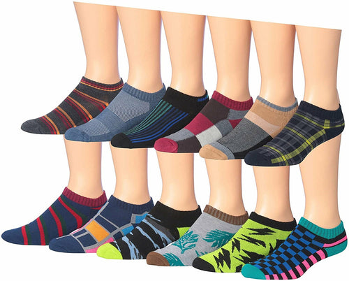 fachgo | James Fiallo Men's 12-Pairs Performance Low Cut Athletic Sport Socks