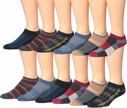 fachgo | James Fiallo Men's 12-Pairs Performance Low Cut Athletic Sport Socks