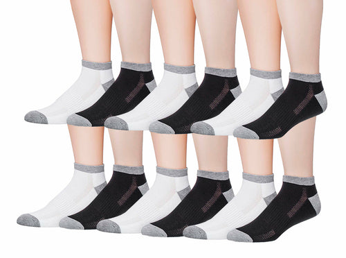 fachgo | James Fiallo Men's 12-Pairs Performance Low Cut Athletic Sport Socks