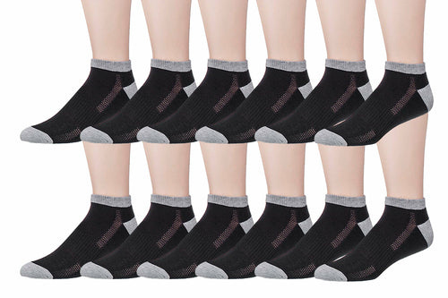 fachgo | James Fiallo Men's 12-Pairs Performance Low Cut Athletic Sport Socks