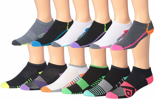 fachgo | James Fiallo Men's 12-Pairs Performance Low Cut Athletic Sport Socks