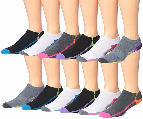 fachgo | James Fiallo Men's 12-Pairs Performance Low Cut Athletic Sport Socks