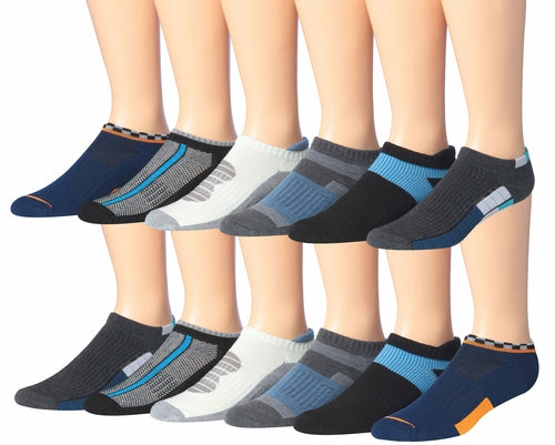 fachgo | James Fiallo Men's 12-Pairs Performance Low Cut Athletic Sport Socks