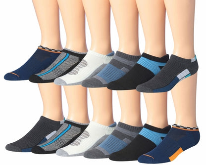 fachgo | James Fiallo Men's 12-Pairs Performance Low Cut Athletic Sport Socks