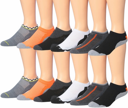 fachgo | James Fiallo Men's 12-Pairs Performance Low Cut Athletic Sport Socks