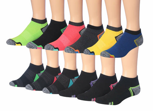 fachgo | James Fiallo Men's 12-Pairs Performance Low Cut Athletic Sport Socks