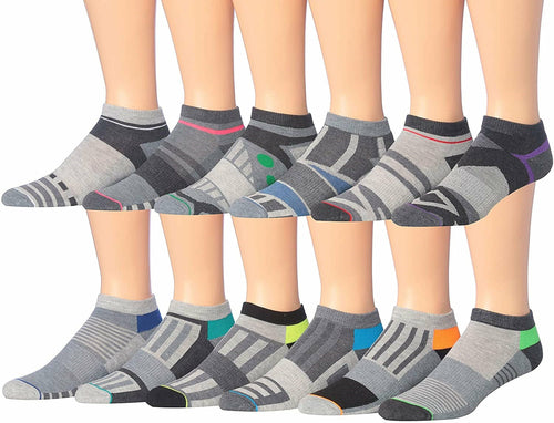 fachgo | James Fiallo Men's 12-Pairs Performance Low Cut Athletic Sport Socks