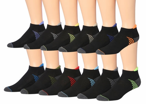 fachgo | James Fiallo Men's 12-Pairs Performance Low Cut Athletic Sport Socks