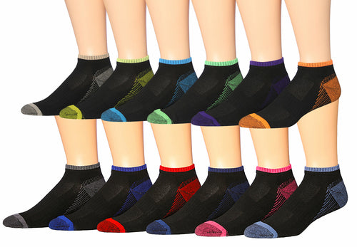 fachgo | James Fiallo Men's 12-Pairs Performance Low Cut Athletic Sport Socks