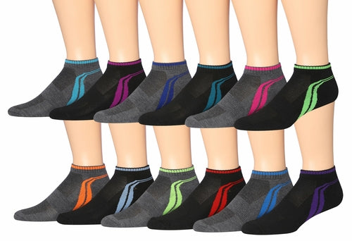 fachgo | James Fiallo Men's 12-Pairs Performance Low Cut Athletic Sport Socks