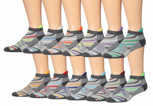 fachgo | James Fiallo Men's 12-Pairs Performance Low Cut Athletic Sport Socks