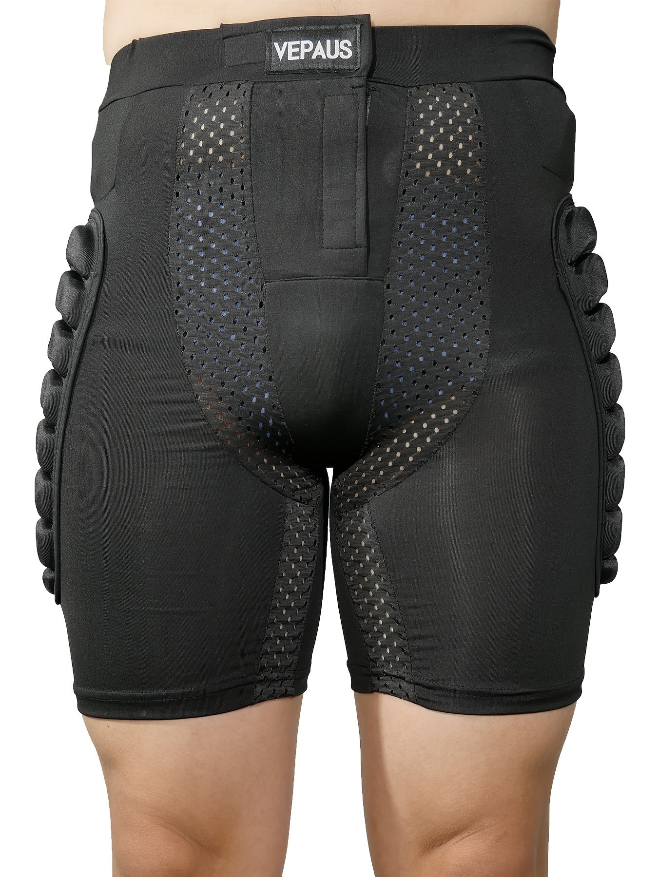 fachgo | VEPAUS Breathable 3D Padded Shorts for Ice Hockey, Snowboarding, Gymnastics, Roller Skating - Moisture Wicking, Flexible, High Stretch Polyester Knit Fabric, Regular Fit, Four Seasons Sports Gear