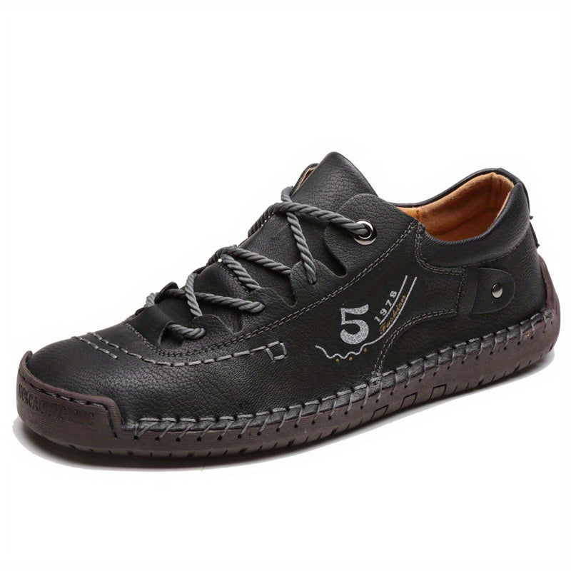 fachgo | Men's Handmade Stitching Casual Shoes Flats Outdoor Walking Sneakers