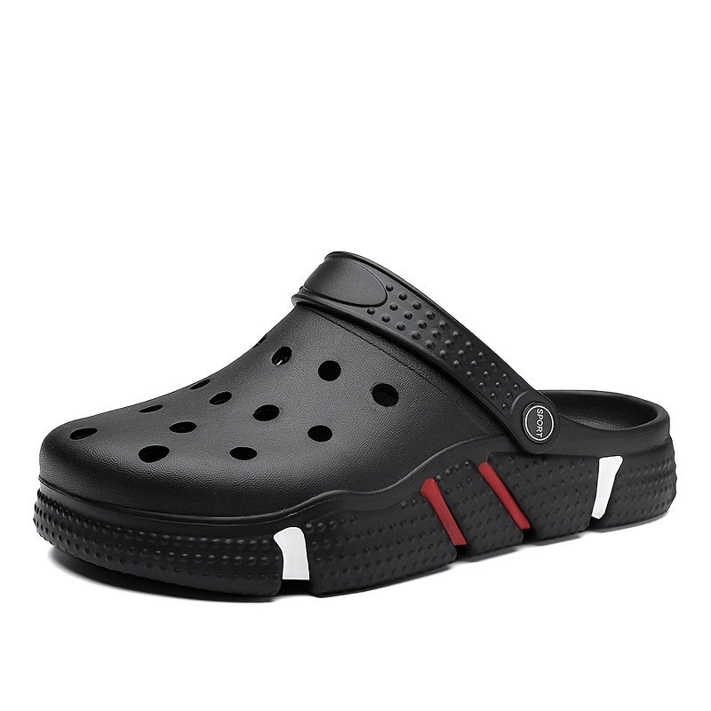 fachgo | Unisex Clogs, Garden Shoes, Lightweight Non Slip Slides Slippers, Casual Hollow Out Beach Sandals, adult's footwear