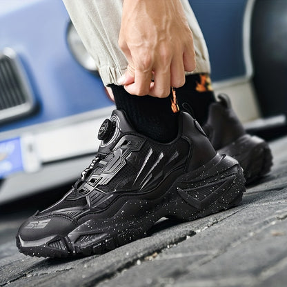 fachgo | Men'S Breathable Running Shoes - Lightweight Sneakers with Cushioned TPU Sole, Lace-Up Closure, Non-Slip Rubber Outsole - All-Season Gym, Jogging, Gym Footwear, Striped Design, Comfortable Fit, Fitness Enthusiasts